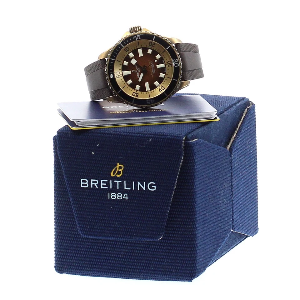 Breitling Super Ocean Automático 44 N17376 Bronce Esfera Marrón AT Para hombres_875251 Foto 2 de 4