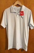 Puma Polo Shirt Mens Medium Wicking