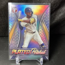 2025 Topps Pristine Plated and Polished Refractor Jackson Chourio #PP-23 Brewers