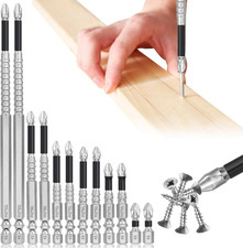 Magnetic Screwdriver Drill Bit Set, 12PCS Anti-Slip Fixion Screwdriver Bits Made