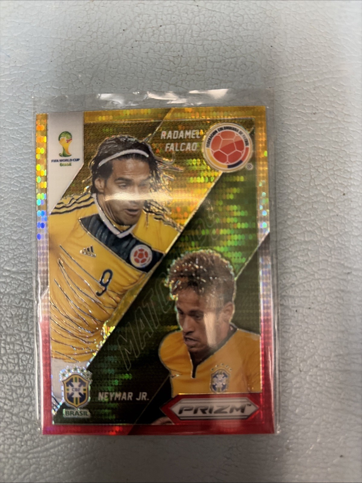 2014 World Cup Prizm Neymar Jr. Radamel Falcao Refractor #20