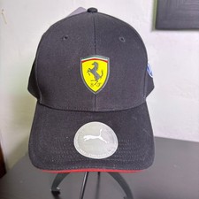 PUMA Scuderia Ferrari F1 Classic baseball cap Black Red Adjustable Hat