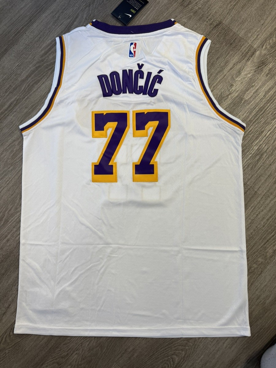 Los Angeles Lakers Luka Doncic #77 Nike Swingman Jersey