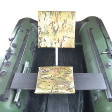 AquaTech LUX Boat Bench Seat with Backrest – Folding, Heavy Duty, Universal Fit