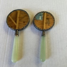 Lot de 2 anciens petits miroirs à main