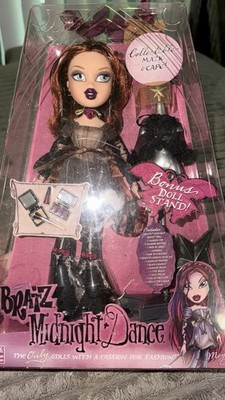 Bratz Midnight Dance Meygan Fashion Doll 10in w/ Stand, Mask, Cape + Accs
