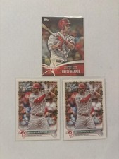 (3) Bryce Harper 2014 Topps -The Future Is Now  #FN-29, (2) topps holiday #hw157
