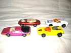 1970's Matchbox Lot #75 Alfa Carabo #1 Mod Rod #36 Hot Rod Jaguar #53 Tanzara