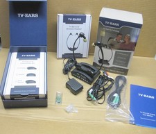 TV Ears 5.0 Analog Wireless Voice Clarifying Headset System Hearing Complete