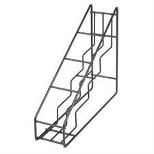 Syrup Bottle Display Stand Hold 4 Bottles Powder-Coated Steel Bar Non Slip Rack