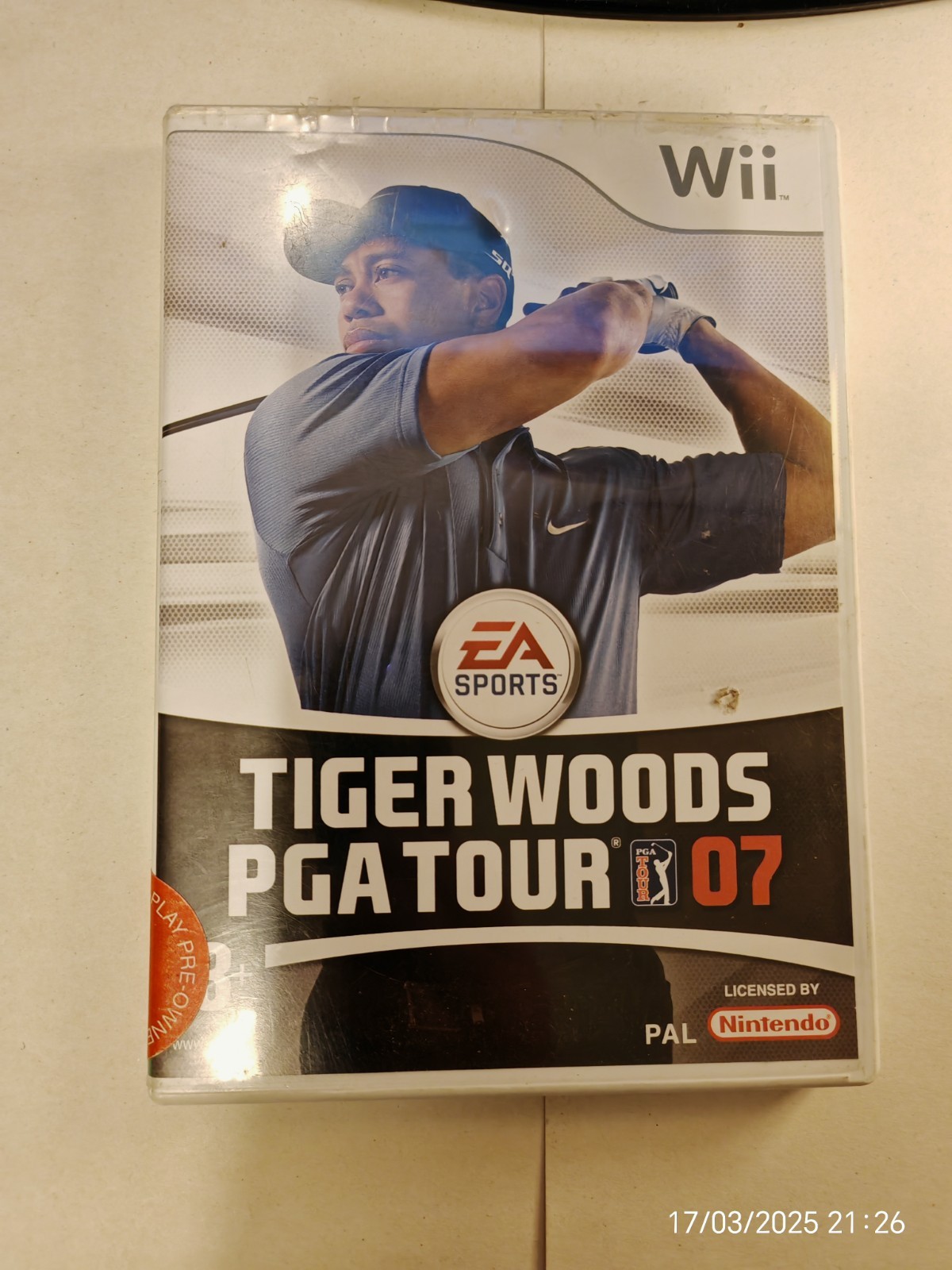 Tiger Woods PGA Tour 07 (Nintendo Wii, 2007) With Manual