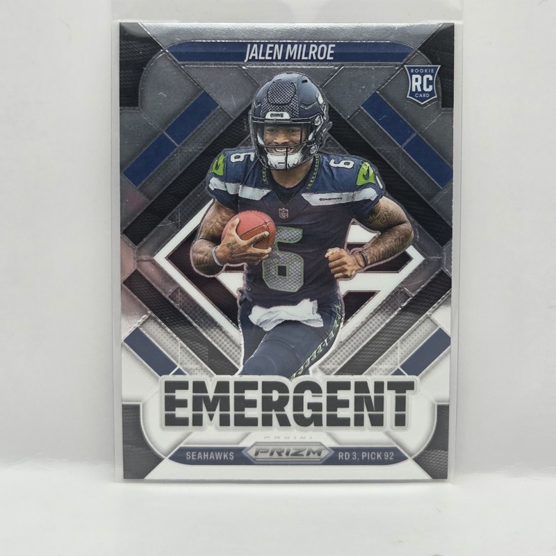 2025 Panini Prizm - Emergent Jalen Milroe #4 (RC) Seattle Seahawks 