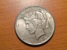 1925 Liberty Peace Silver Dollar $1 AU Good details. Circulated