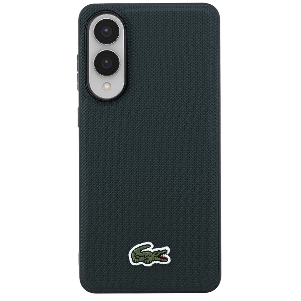 Coque Lacoste Galaxy S25 Edge vert foncé avec protection magnétique antichoc