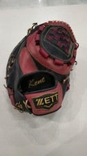 ZETT BRF PRO First/Catcher's Mitt Softball White, 21.4 in, 610g, Name Embroidery