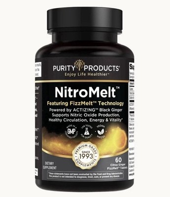 PURITY PRODUCTS - MENS NITROMELT -PROMOTES PHYSICAL STAMINA & SEXUAL HEALTH 60CT