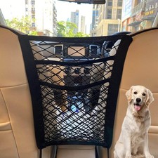 acdiac Universal Car Mesh Storage Bag,Auto Seat Back Mesh Organizer High Elas...