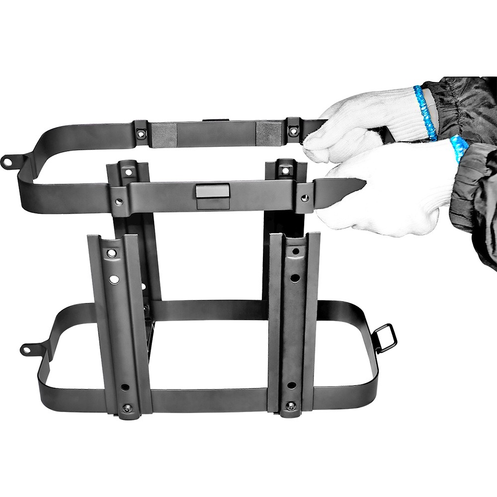 SPARKWHIZ Jerry Can Holder Mount 5.28 Gallons/20L Fuel Gasoline Can Rack- Steel