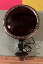 Vintage Teleoptic Stop Light Lamp Red Glass Gm Accesory Car Truck Rare Okay Pass
