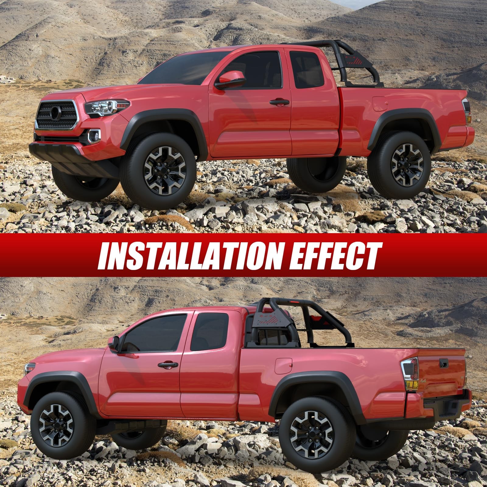 Mid-Size Truck Roll Bar for Toyota/Chevy/GMC/Nissan/Honda 2004-2023 Models