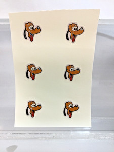 RARE Vintage Disney Water Slide Decal Sheet Of Mickey's Dog Pluto