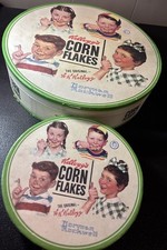 Vintage Lot Of 2 Kellogg’s Cornflakes Cereal Plate& Cup/Bowl Set Norman Rockwell