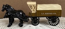 1897 SS Kresge Co Diecast Horse  Wagon Bank Bank Scale 1:32 2002 ERTL