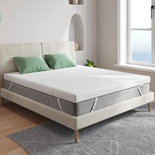 Novilla, Surmatelas 90x190 Mousse à Mémoire de Forme en Gel, 90x190cm, Blanc