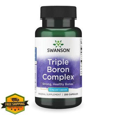 Swanson Triple Boron Complex 250 Capsules Bone Joint Support