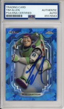 2024 TOPPS CHROME DISNEY SAPPHIRE BUZZ LIGHTYEAR SIGNED TIM ALLEN PSA DNA COA