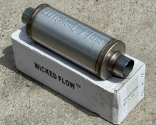 Wicked Flow Sport Muffler 2.25 Inletoutlet 5 Round 12 Long Authentic