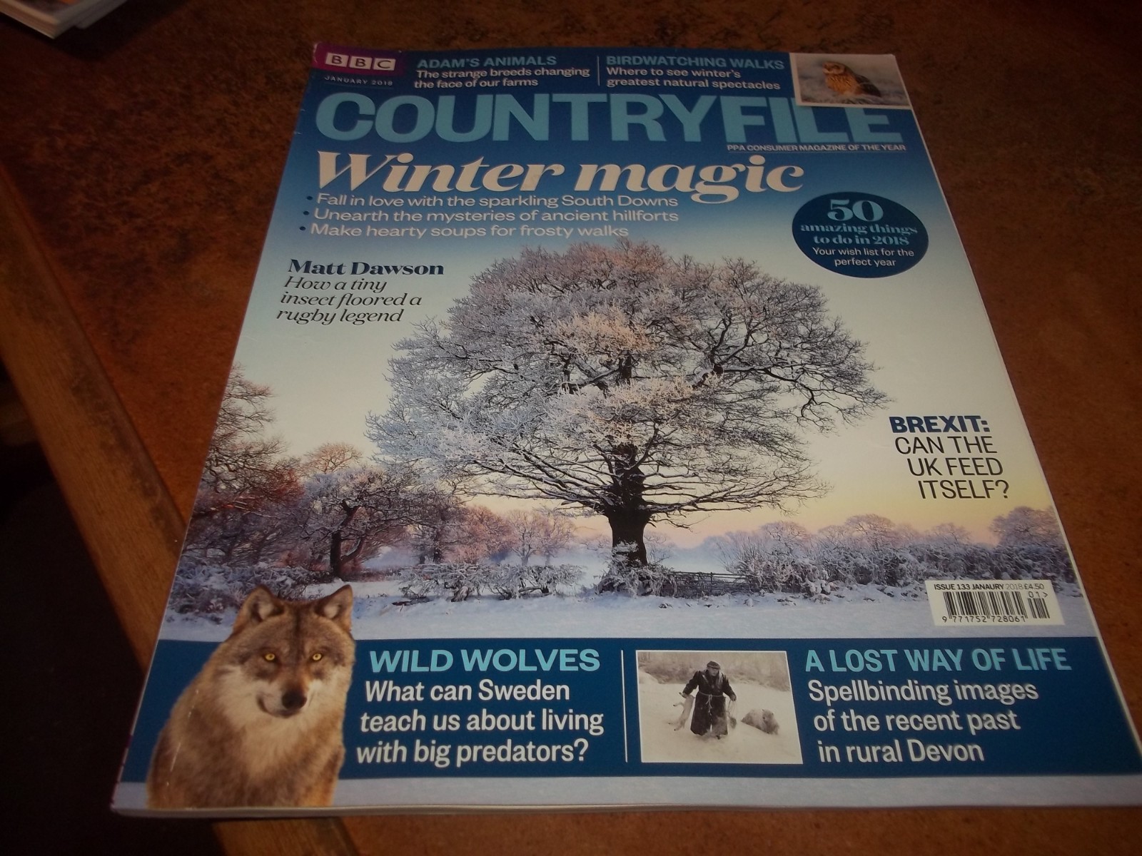 BBC Countryfile Magazine No 133 January 2018 VGC Free Post Winter Magic