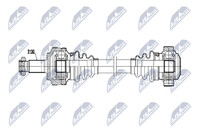NTY Antriebswelle NPW-BM-214 FüR BMW 3Er E46 Touring 330