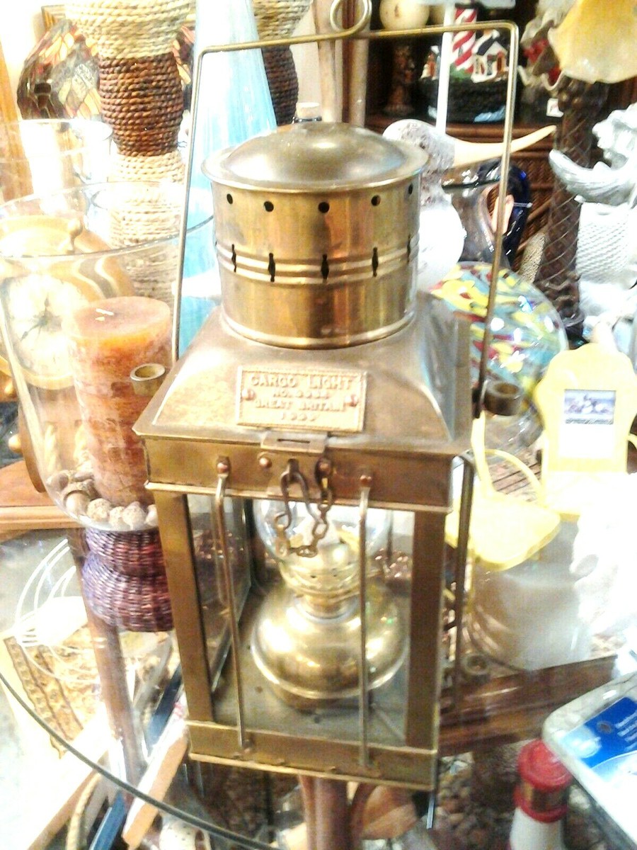 Antique Brass Great Britain Cargo Light #3954 1939 18