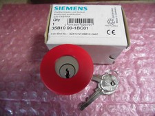 Siemens 3SB1000-1BC01, Mushroom Push Button with Lock, Emergency Stop, New Original Packaging