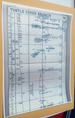 1959 PRR Railroad Track Chart Turtle Creek Branch Murrysville Export Delmont NEW