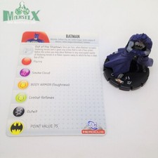 Heroclix Justice League set Batman 001 Common figure w/card 