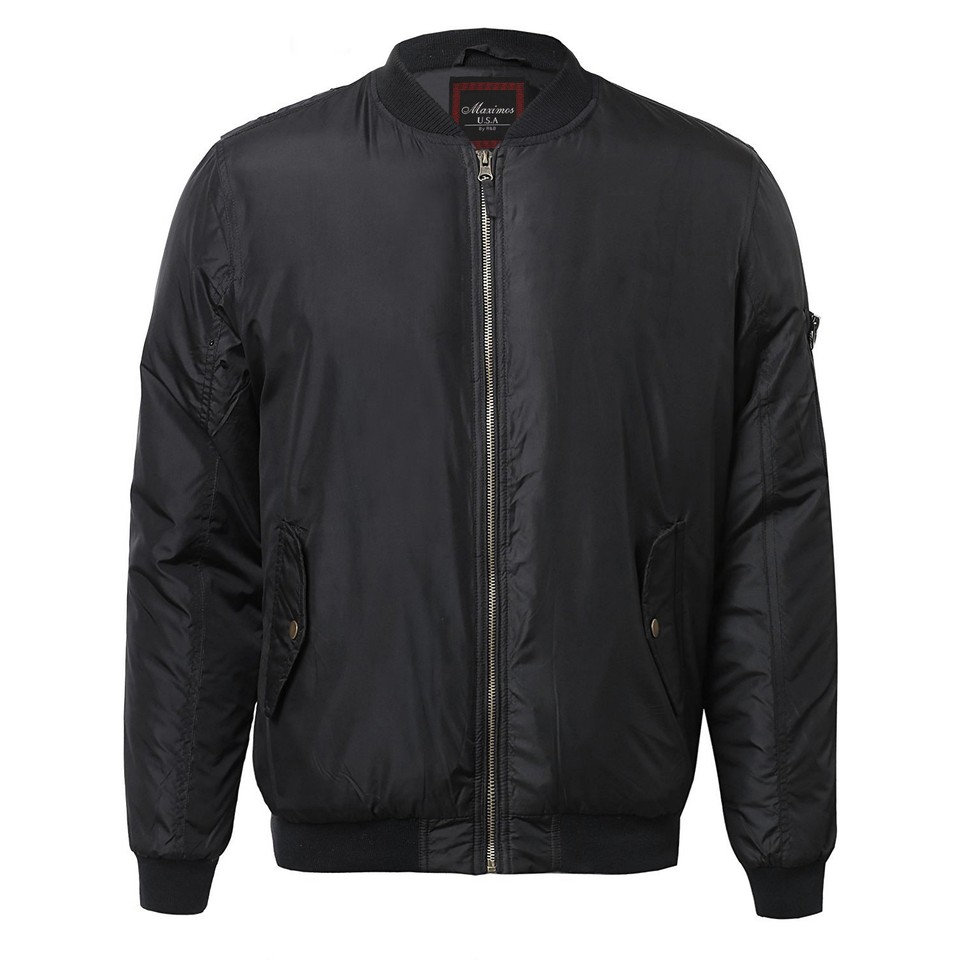 Mia Collections Mens Zip Bomber Jacket main image 1