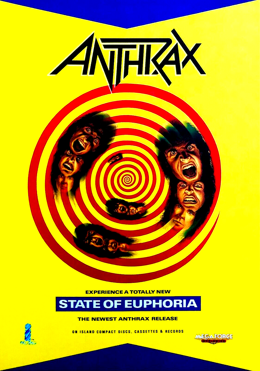 ANTHRAX: STATE OF EUPHORIA—NEW ALBUM RELEASE—ORIGINAL 1988