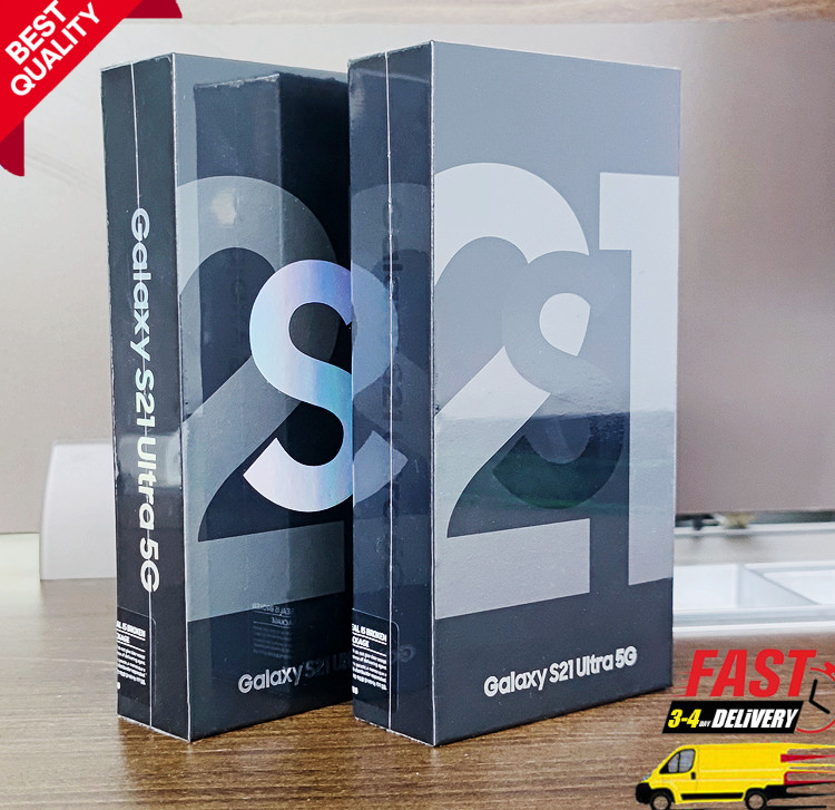 New Sealed Samsung Galaxy S21 Ultra 5G 256GB-128GB SM-G998U Unlocked All Carrier