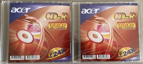 CDR - 80 min (acer), 2 Stück, Neu/Original verschweißt - Photo 3/3