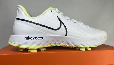 NEW Nike React Infinity Pro Golf White Barely Volt Black CT6620-109 Mens Size 9