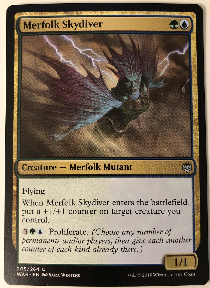 mtg final fantasy merfolk Token Print (Activate each exhaust ability only once.) Illustrated by Andreia Ugrai. MTG Merfolk Skydiver War of