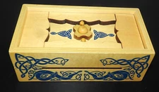 True Genius Wooden Puzzle Box by Project Genius Viking Sea Chest w/Money Slot