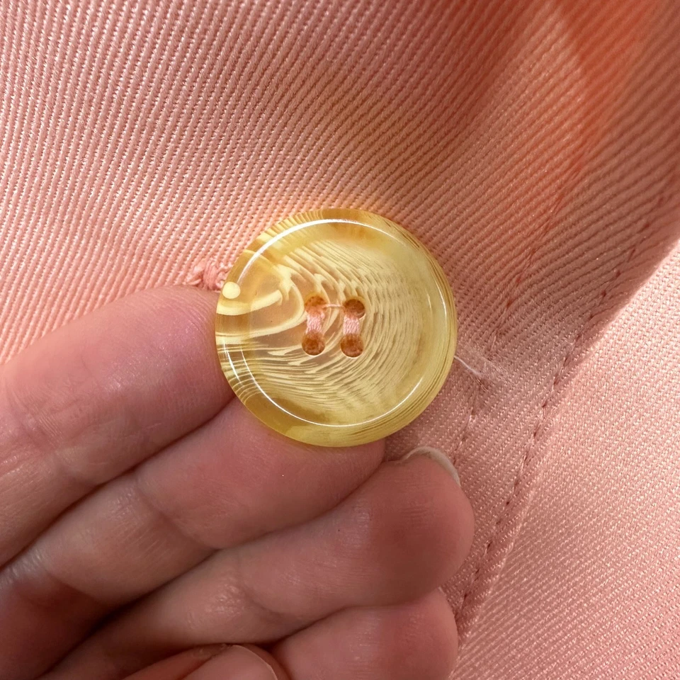 Винтажный 60-х 70-х Montgomery Ward женщин 7/8 персиковая куртка Blazer Пасхи новый из старых запасов - Изображение 3 из 4