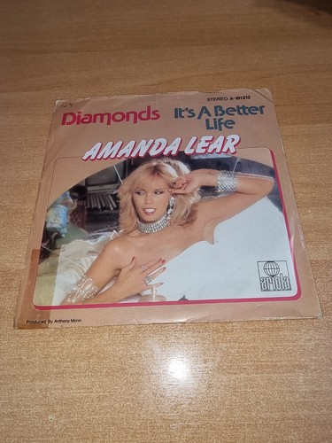 AMANDA LEAR Diamonds 7" SPAIN SINGLE VINYL ULTRA RARE MADE IN SPAIN 1980 OOP - Picture 3 of 3