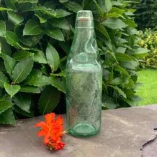 James Samson JSB Milk St Bolton Vintage 10 oz Codd Bottle Old Glass Bottle