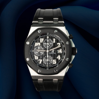 AUDEMARS PIGUET Royal Oak Offshore 42mm Stainless Steel Black Dial Watch 25940SK