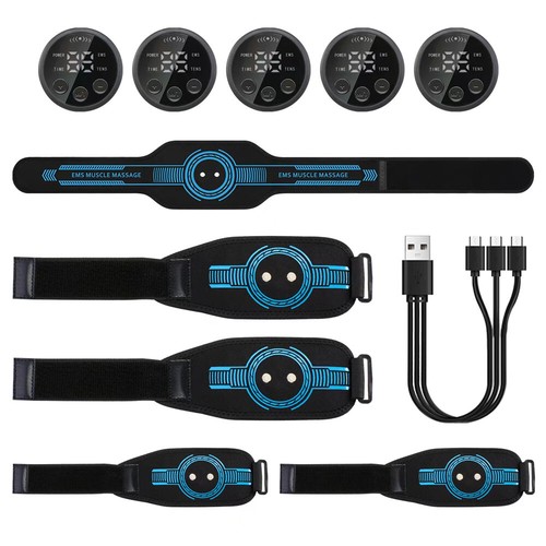 Abdominal Massager EMS Waist Belt Muscle Toner Abs Leg Training Body Slimming Us - Picture 24 of 27