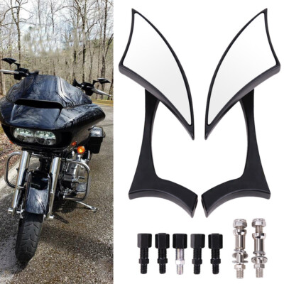Fits For Harley-Davidson Blackline 2013 Dark Custom FXS Chrome Rear view Mirrors